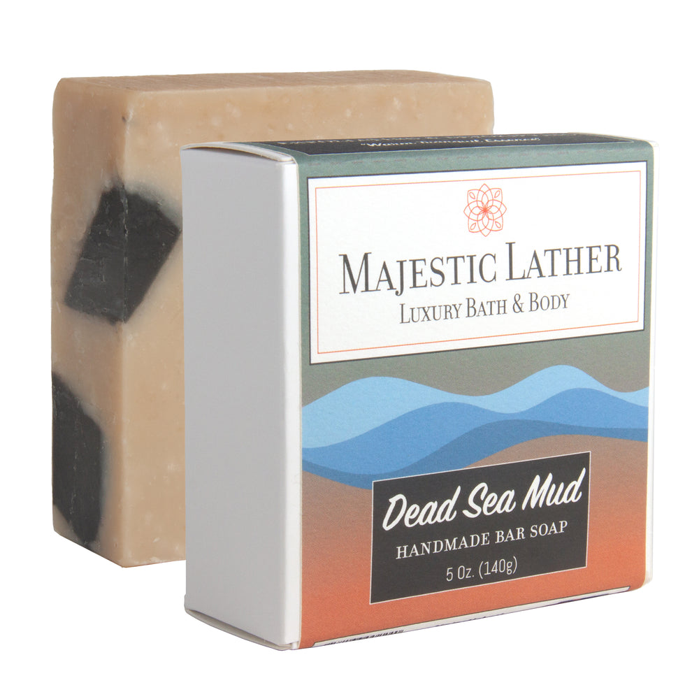 Majestic Lather Dead Sea Mud Handmade Bar Soap Bar & Box