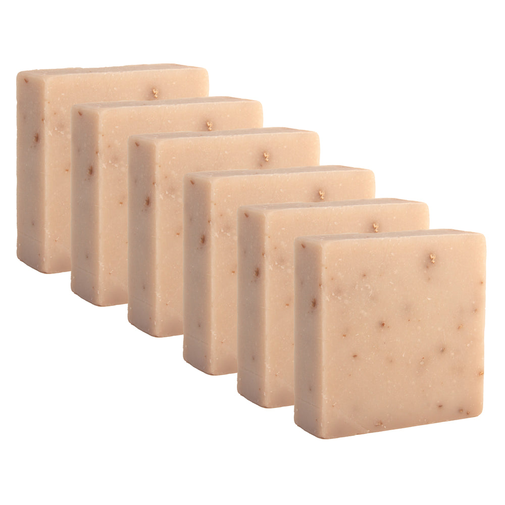 
                      
                        Majestic Lather Oatmeal, Milk and Honey Handmade Bar Soap Close Up 6 Bars
                      
                    