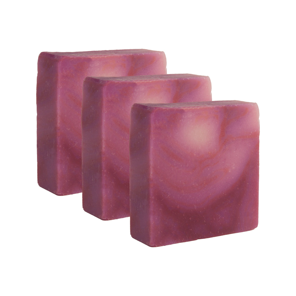 
                      
                        Majestic Lather Plumeria Handmade Bar Soap Close Up 3 Bars
                      
                    