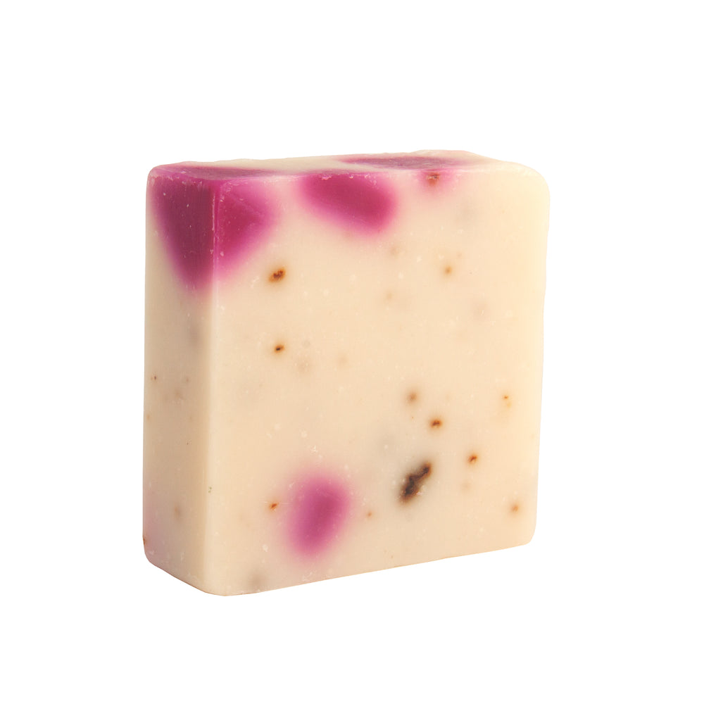 Majestic Lather Rose Petals Handmade Bar Soap Close Up