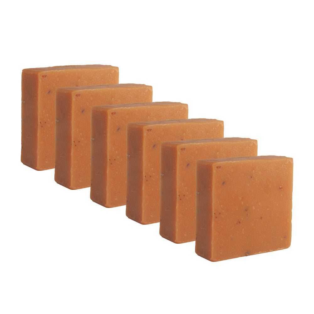 
                      
                        Majestic Lather Turmeric & Honey Handmade Bar Soap Bar Close Up 6 Bars
                      
                    